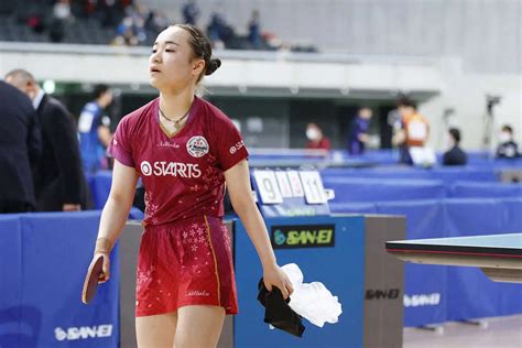 女子シングルス6回戦で敗れた伊藤美誠（共同） ― スポニチ Sponichi Annex スポーツ