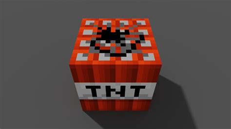 3D model MineCraft TNT block model VR / AR / low-poly | CGTrader