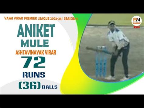 Aniket Mule Ashtavinayak Virar Vasai Virar Premier League