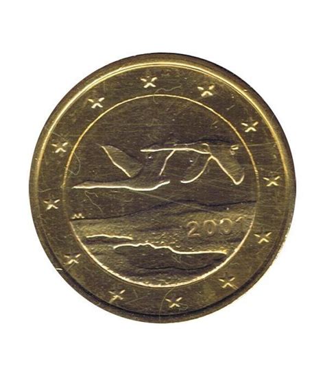 Moneda De 1 Euro De Finlandia 2001 SC Chapada Oro