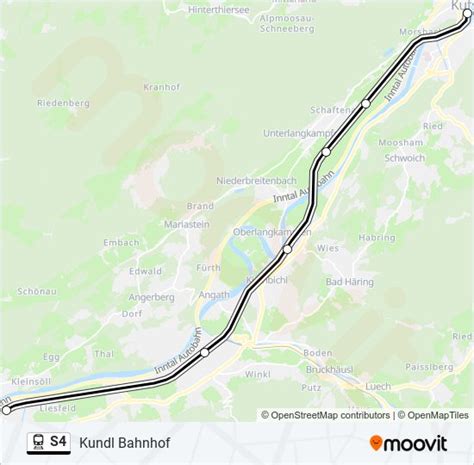 S4 Route Schedules Stops And Maps Kundl Bahnhof Updated