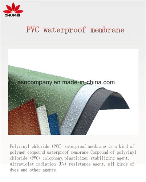 Anti Root Reinforced Building Material Sheet Polymer Pvc Waterproof