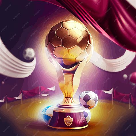 Premium Photo 2022 Soccer World Cup Trophy Illustration