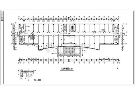 南宁市某单位9400平米7层框架结构办公楼建筑设计cad图纸办公建筑土木在线