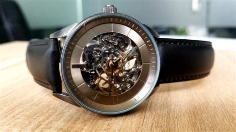 Kenneth Cole Men's Automatic Skeleton Leather Strap Watch-Original ...