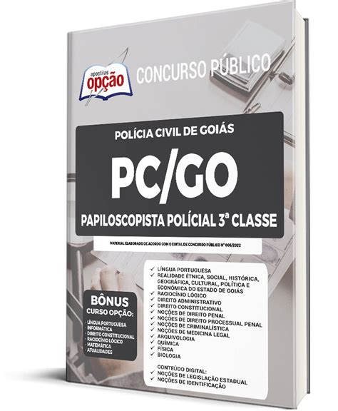 Apostila Pc Go Papiloscopista Policial Classe