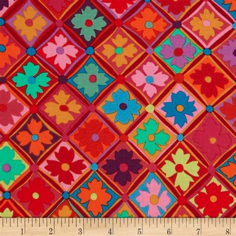 Kaffe Fassett Antwerp Flowers Red From Fabricdotcom Designed By Kaffe Fassett For Westminister