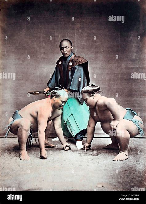 Japanese sumo wrestlers, Japan Stock Photo - Alamy