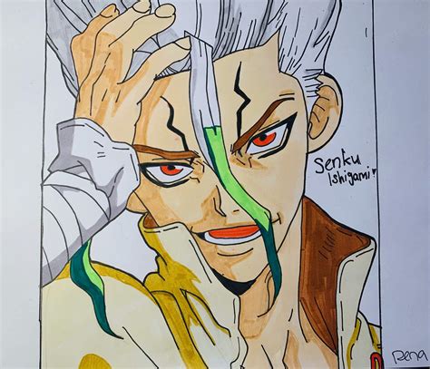 Dr Stone Fanart Senku Ishigami Kuro Gang Amino