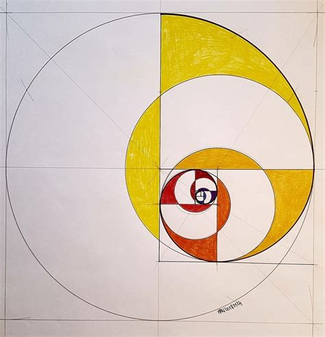 Regolo Fibonacci Art Geometric Drawing Sacred Geometry Art