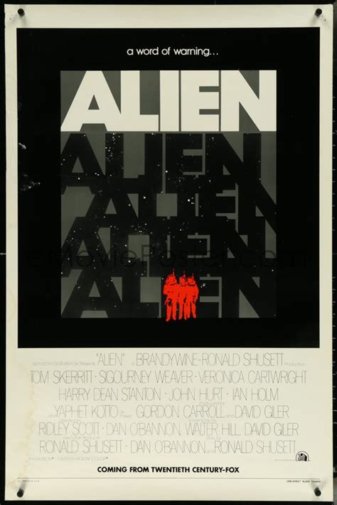 EMoviePoster Image For 6k0538 ALIEN Teaser 1sh 1979 Ridley Scott