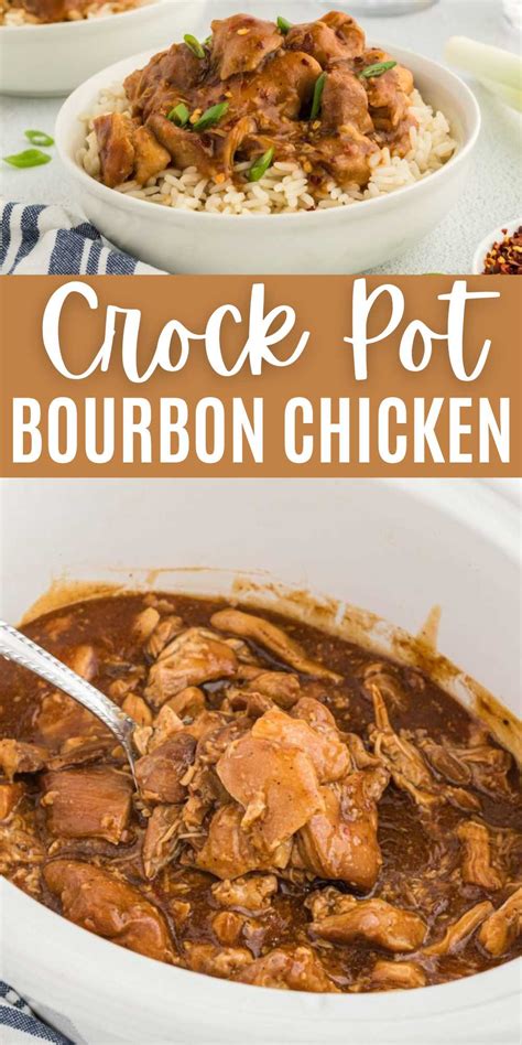 Crock Pot Bourbon Chicken Recipe Slow Cooker Bourbon Chicken