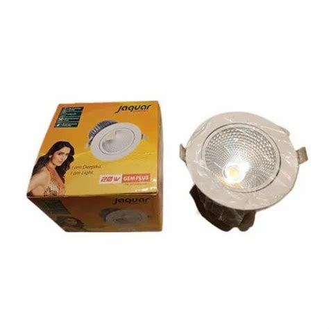 Round Cool White Jaquar W Gem Plus Led Cob Downlight Ip At Rs