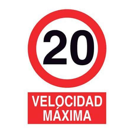 Señalítica Velocidad máxima 20 Señales de prevención online