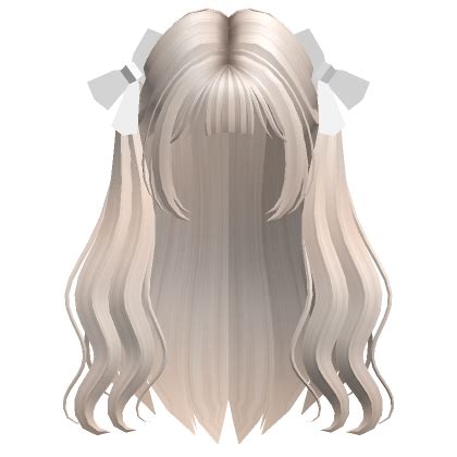 Bow Pigtails Platinum Blonde Roblox Item Rolimon S