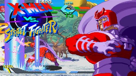 Old Magneto Playthrough X Men Vs Street Fighter ARCADE HD YouTube