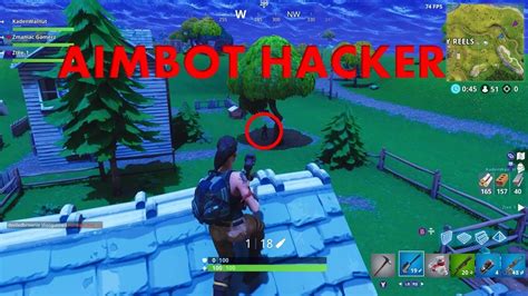 Fortnite Aimbot HACKER SHOOTS THROUGH WALLS YouTube