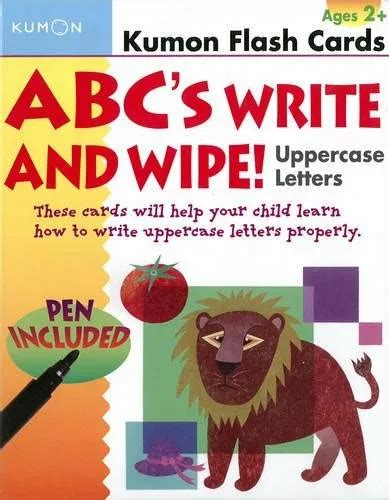 Abc S Write Wipe Uppercase Letters Flash Cards Kumon Publishing