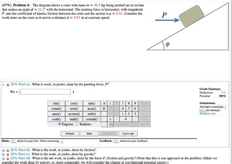 Solved Problem The Diagram Shows A Crate With Mass Chegg