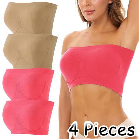 Darzheoy Strapless Bras For Women Stretch Strapless Bra Summer Bra Plus Size Strapless Bra