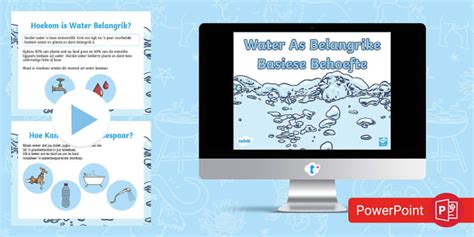 Water as Belangrike Basiese Behoefte PowerPoint - Twinkl