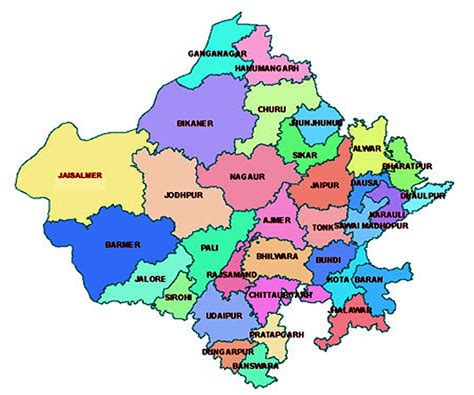 Rajasthan Map Gk India Today