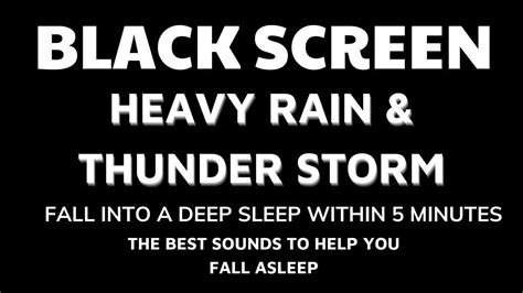 Heavy Rain And Thunderstorm Sounds ｜ The Best Sounds To Help You Fall