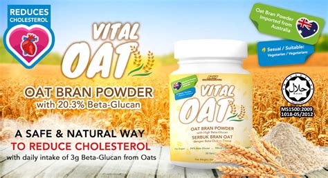 Vital Oat Bran Powder 500g With High Beta Glucan From Australia 0g