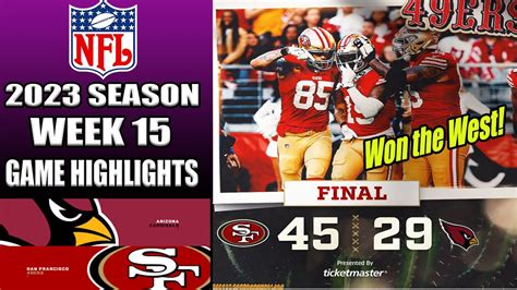 San Francisco Ers Vs Arizona Cardinals Full Game Week Nfl