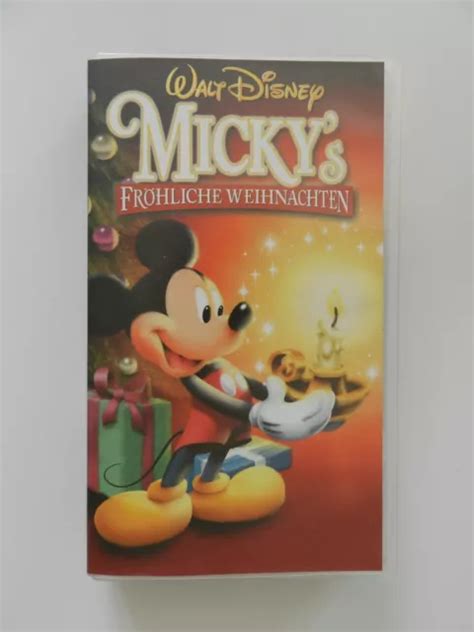 VHS VIDEO KASSETTE Mickys Fröhliche Weihnachten Walt Disney Micky Maus