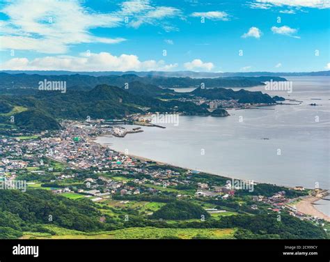 chiba, japan - july 18 2020: Panoramic vantage point overlooking the ...