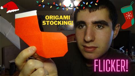 Origami Stocking Flying Flicker Step By Step Pure Origami Youtube