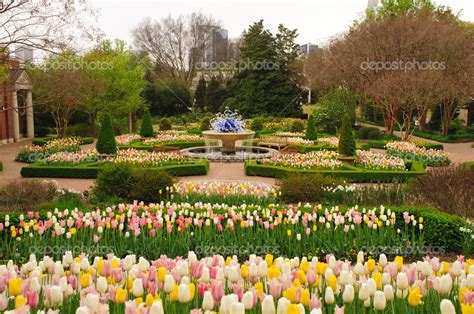 Landscape Design In Atlanta Botanical Garden Horizontal Stock Photo By