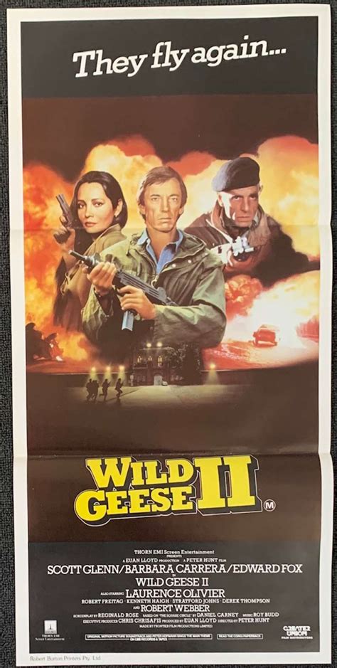 All About Movies Wild Geese 2 Movie Poster Original Daybill 1985