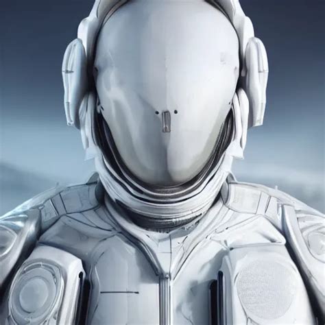 Portrait Photography Of A White Futuristic Space Suit Stable Diffusion