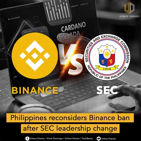 Philippines reconsiders Binance ban after SEC leadership change - Unbox ...