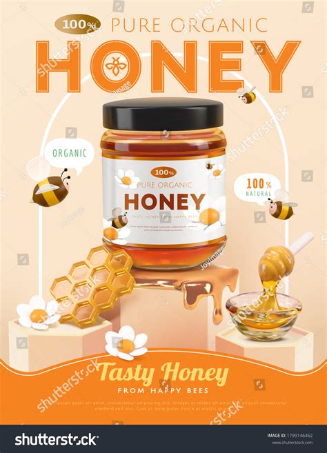 29056 Honey Poster Gambar Foto Stok And Vektor Shutterstock