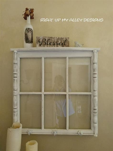 Handpainted Window Shabby Chic Decor Window Wall Art Window Etsy