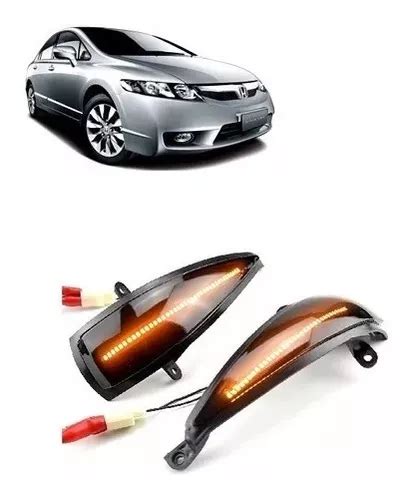 Seta Led Sequencial Retrovisor Honda Civic G Par Fume Frete Gr Tis