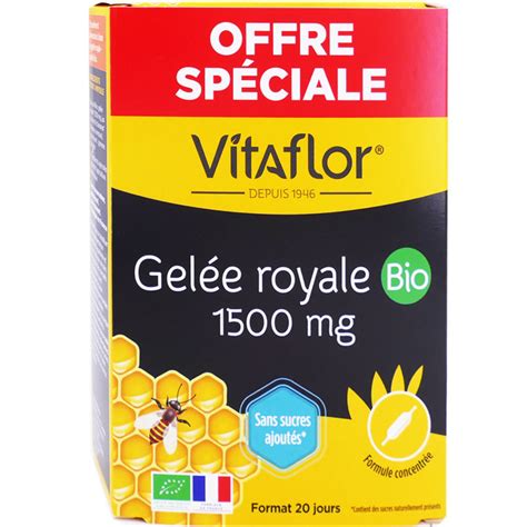 VITAFLOR GELEE ROYALE 1500MG BIO 20 AMPOULES