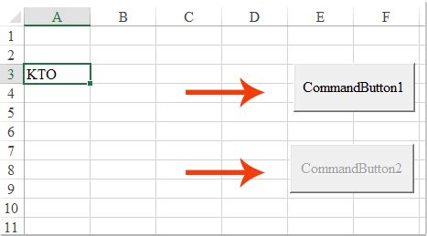 How To Enable Or Disable Button Based On Cell Value In Excel