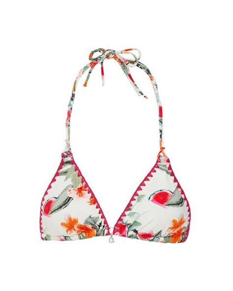 Banana Moon Nuco Palmrose Bikini Top In Wei Lyst De