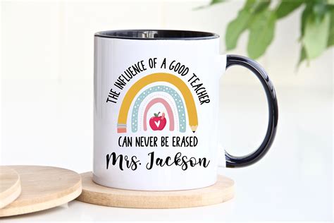 Personalized Teacher Mug Funny Teacher Ts Teacher Name Etsy