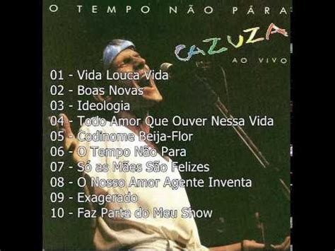 1989 Cazuza O Tempo Não Para CD COMPLETO YouTube