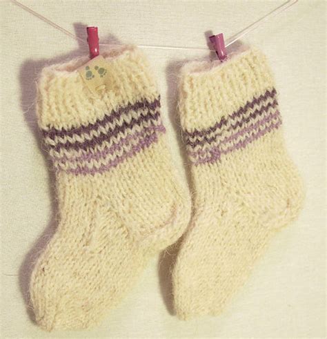 Chaussettes bébé petit enfant tricot à main en laine pure Etsy France