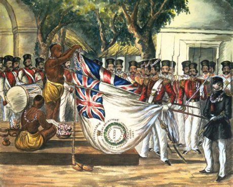 Brahmins blessing British military flags in Calcutta – Echoes in the Mist