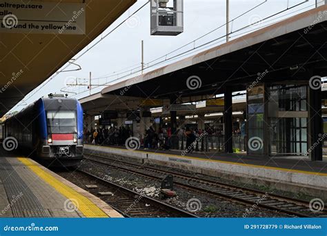 Pisa Central Station with Travelers Waiting for the Train Editorial Stock Image - Image of rail ...