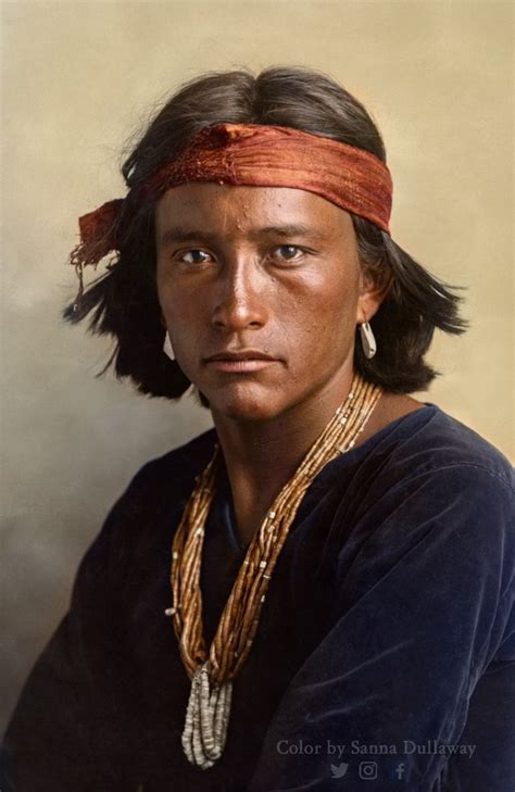 Navajo Boy 1906 — Sanna Dullaway Colorization Artist