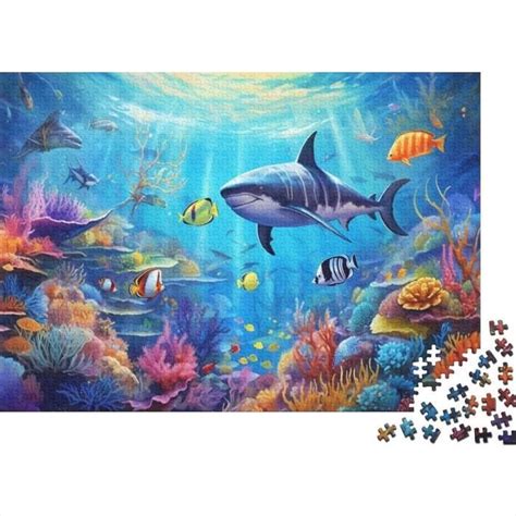 Paradis Marin Puzzle Adulte Animaux Colorés 500 Pièces Décor À La