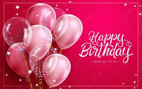 Pink Happy Birthday Background Royalty Free Vector Image, 51% OFF